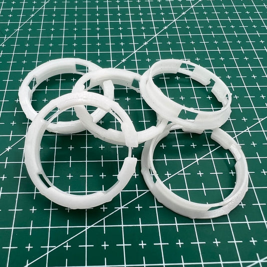 1. Plastic spacer ring cushion for ETA 2824 watch movement, 5.9mm diameter by 5 pieces.  