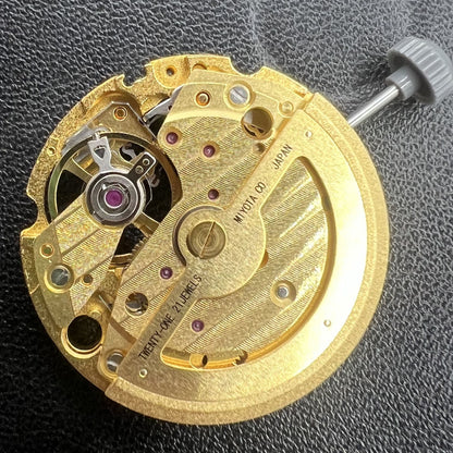 Golden Plated Automatik Uhrwerk Miyota Citizen 82S5 Mechanisch