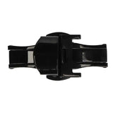 Black Watch Strap Buckle Watch Clasp Stainless Steel Double Push Button