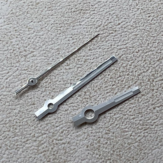2 Sets/Pack Modified Dayjust Silver Trim Green Lume Hands for Miyota 8285