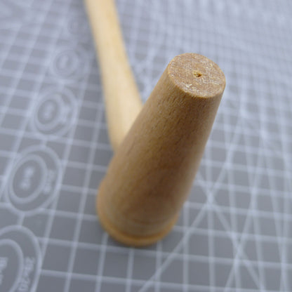 Bergeon 1447 boxwood mallet hammer for precise watch bracelet pin adjustments, Swiss quality craftsmanship