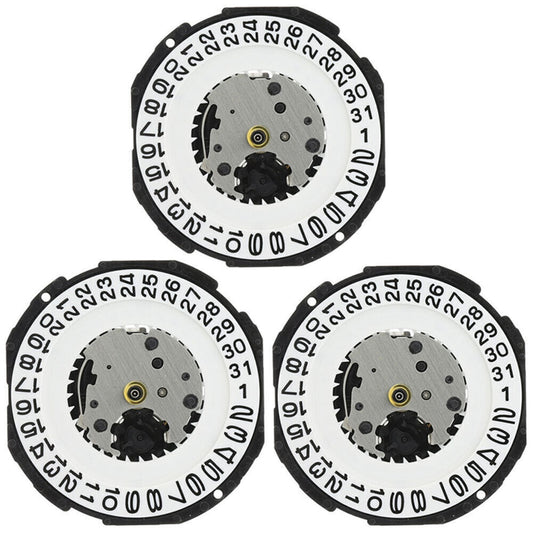 Hattori Epson TMI PC32 Watch Quartz Movement Date At 3/6 Japan Made 3PCS/Pack