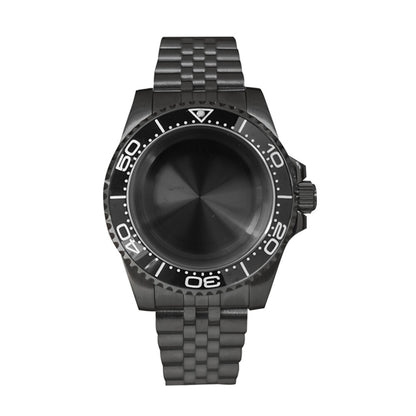Boîtier de montre en verre saphir 40 mm pour mouvement NH35/NH36, boîtier modifié