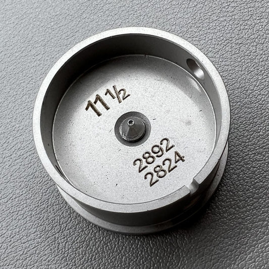 Size 11-1/2 Ligne Eta 2892/2824 movement holder with center screw for watch repair and assembly.