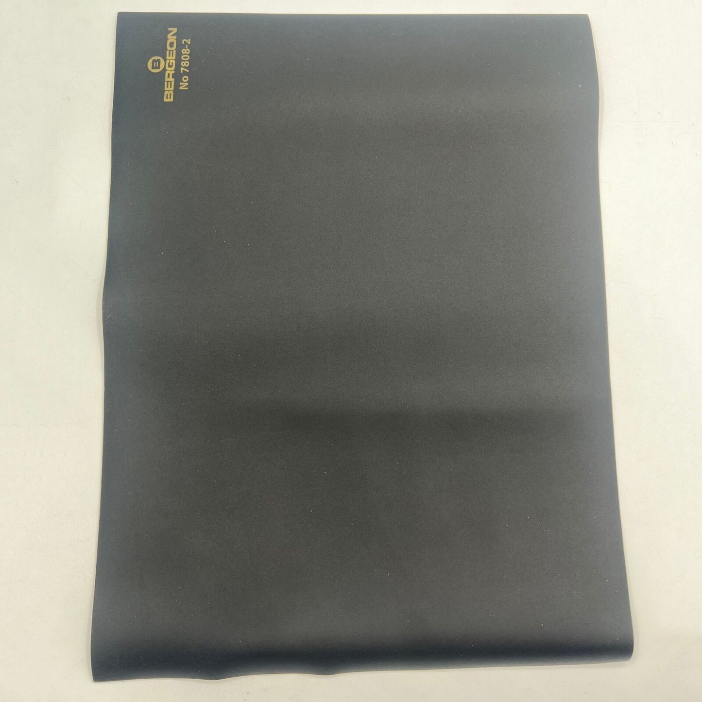 Bergeon 7808-N-01 black anti-skid bench mat, 320x240x2mm, protects watch repair workspace