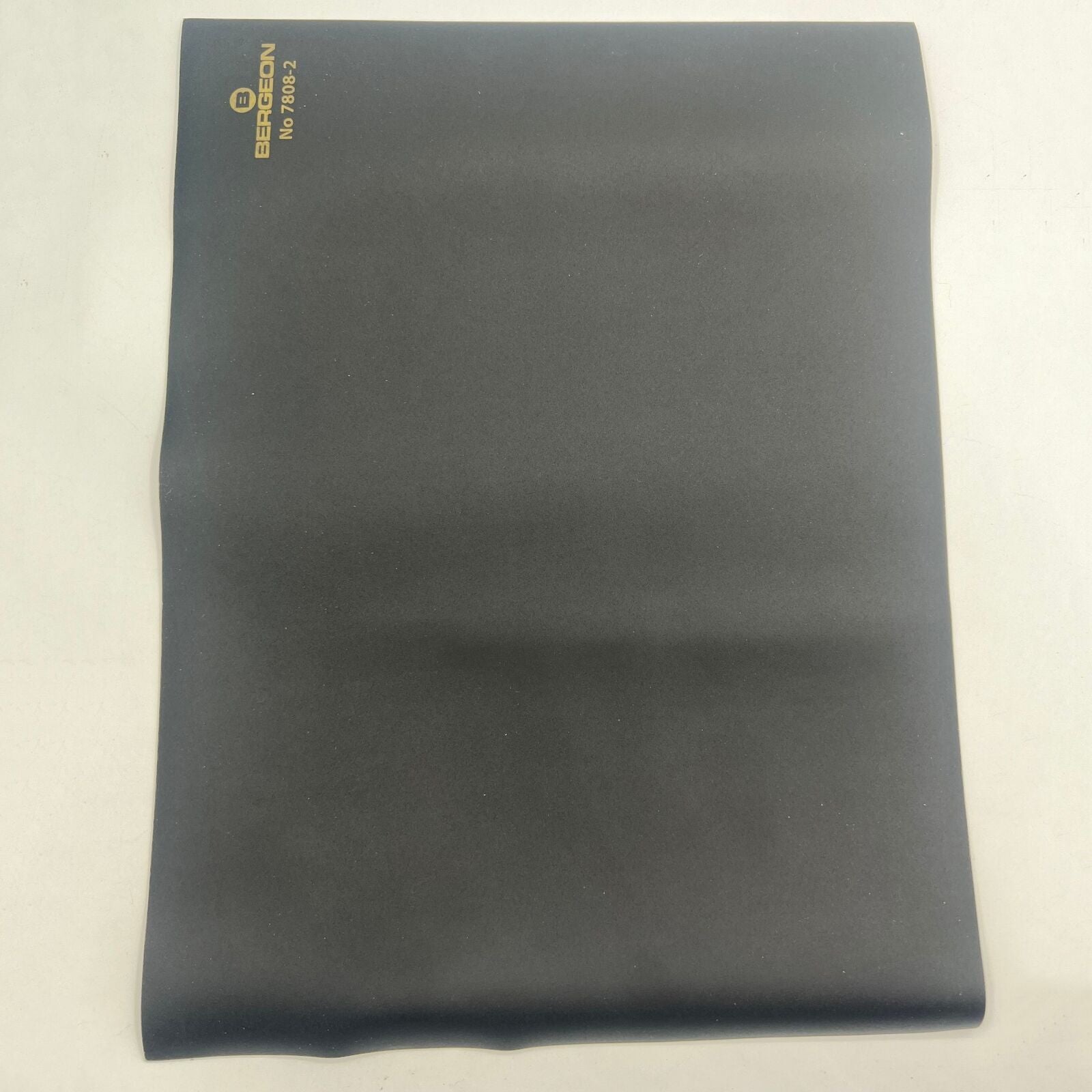 Bergeon 7808-N-01 black anti-skid bench mat, 320x240x2mm, protects watch repair workspace