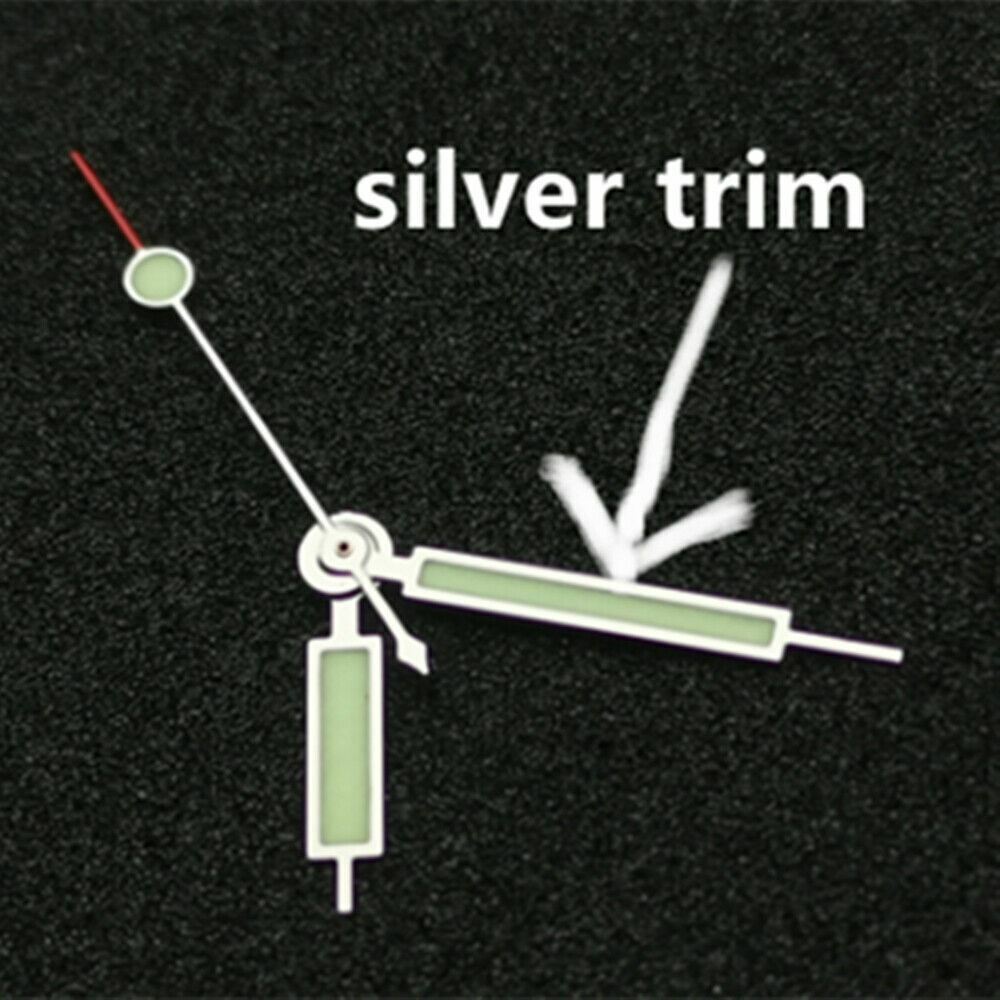 C3 green luminous watch hands set for SRP777 SKX007 NH35A/NH36A with precise fit.