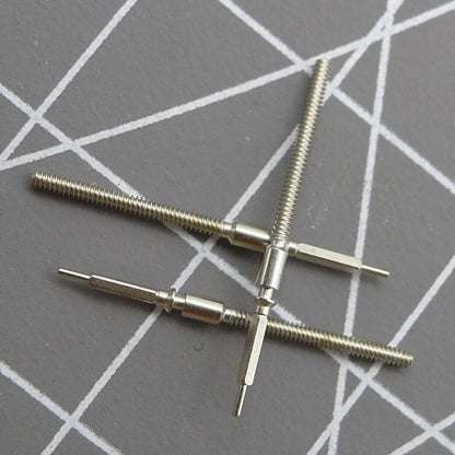 Set of 3 Seagull ST25 watch winding stems compatible with ST25 2503, 2504, 2505 movements for precise repairs.