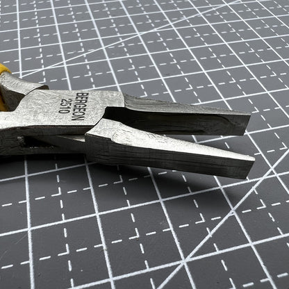 Swiss Bergeon 2510 flat nose pliers with smooth jaws for precise watch accessory adjustments and repairs