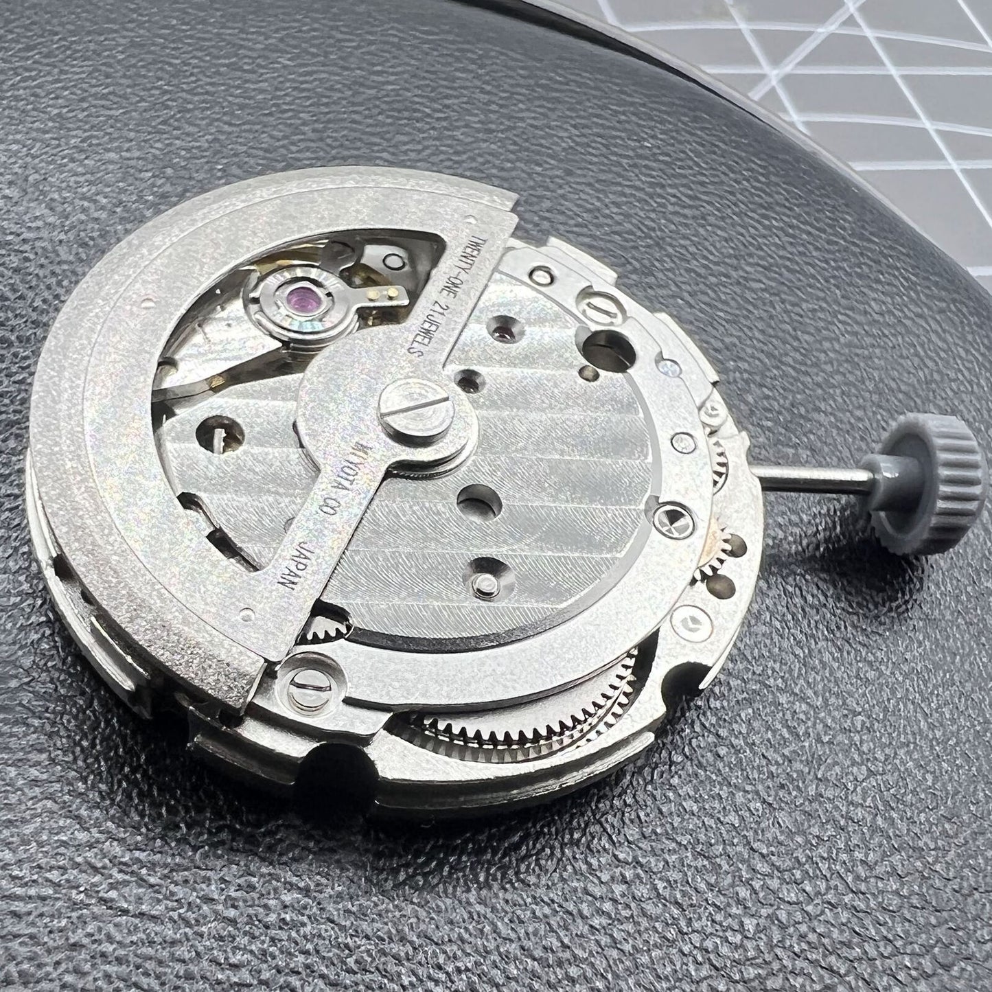 Japan Original Miyota 820A automatic watch movement with day-date function, precision timekeeping by Miyota.
