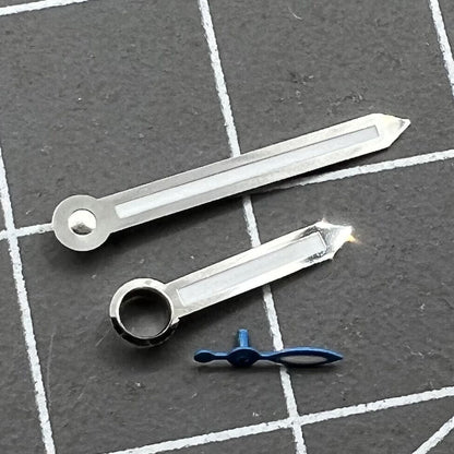 Silver Trim Arrow Shaped Green Lume Watch Hands for ST3600/ST3620/ETA6497/6498
