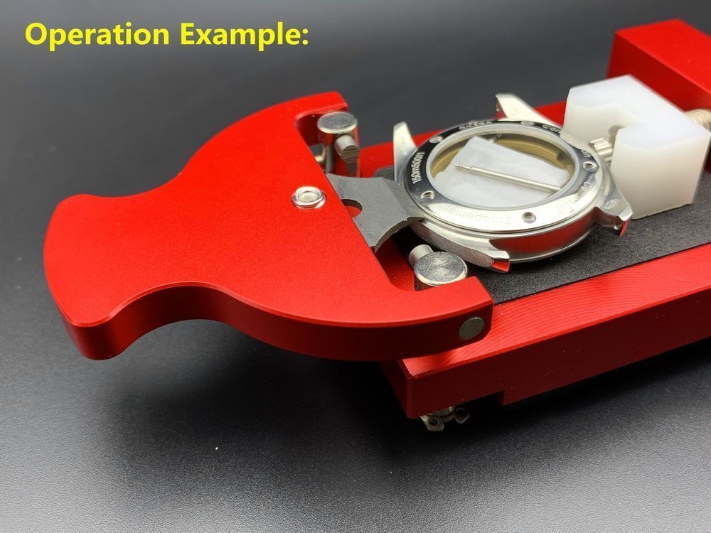 Durable watch case back opener for precise bezel ring removal in watch repair tasks