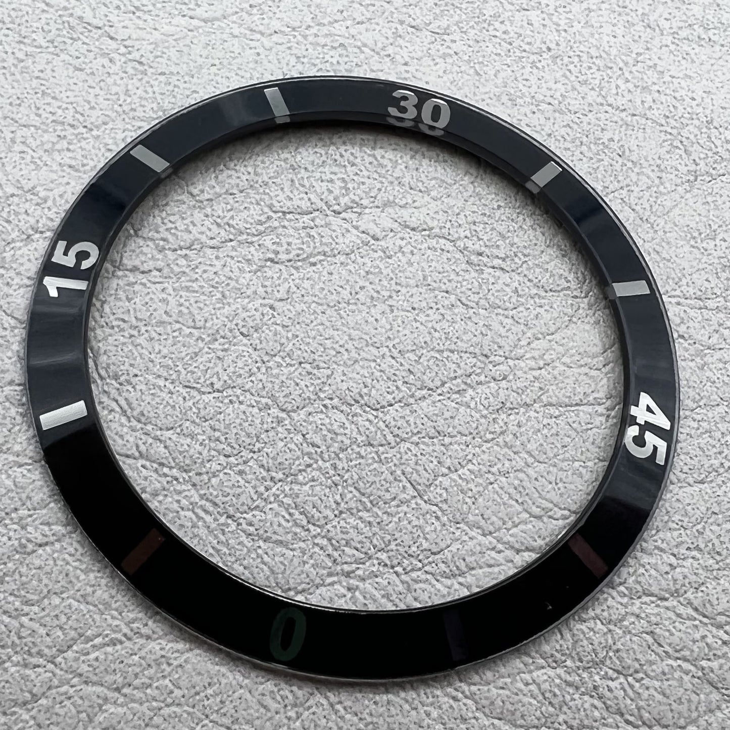 2 Stück 36mm schwarze Keramik Ziffern Lünette für Herren Damen Uhren