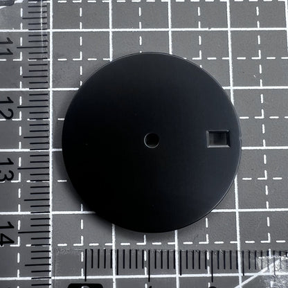 28.5mm Black No Lume Single Calendar Watch Dial Fit for Movement NH35 /36