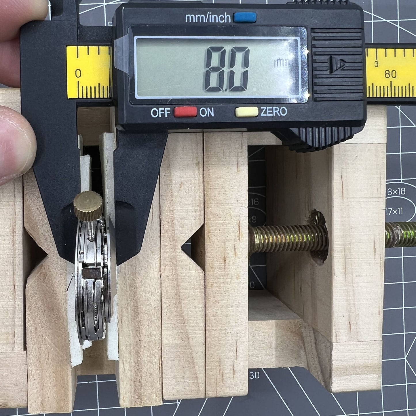 Dandong 7751 automatic watch movement with 8 hands displaying multifunctional time features and precision craftsmanship