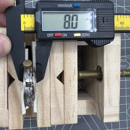 Dandong 7751 automatic watch movement with 8 hands displaying multifunctional time features and precision craftsmanship