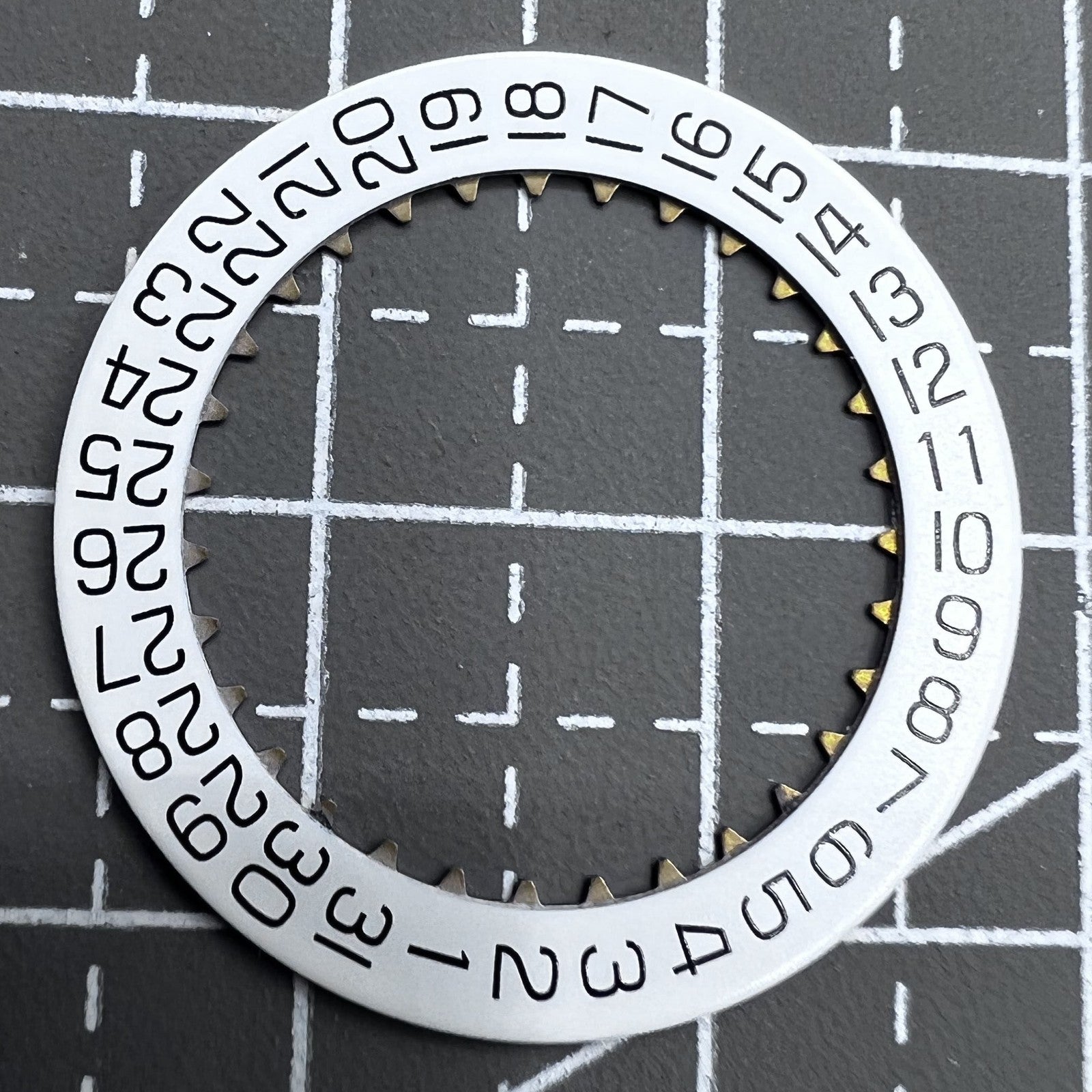 ETA7750 watch movement with genuine white date wheel, precision Swiss mechanism for watch accessories