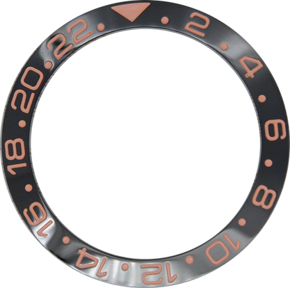 38 mm Uhrenring, Keramik-Lünetteneinsatzring für GMT-Uhr, 40 mm Gehäuse