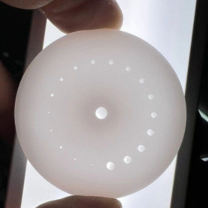 45mm balance wheel with mount holder, ideal for precise watch hand repairs and adjustments