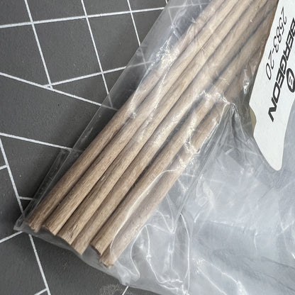 Swiss Bergeon pack of 20 beech wood pegwood sticks �2mm for precise watch repair tasks.