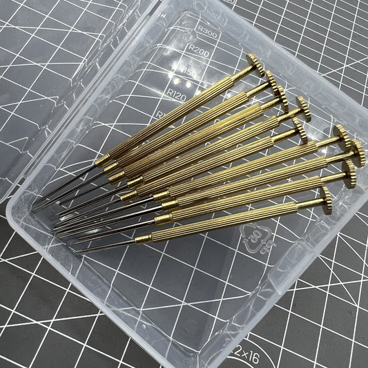 9 PIECES 0.8-1.8mm Steel Watch Repair Screwdriver Set Watch Tool