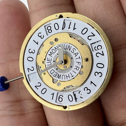 Ronda 5050C Swiss quartz watch movement, precise timekeeping for premium watch repairs.