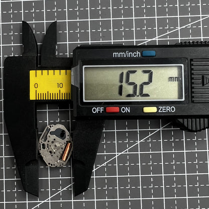 Miyota 3D44 quartz watch movement with 2 hands, Japanese precision and durability by Miyota.