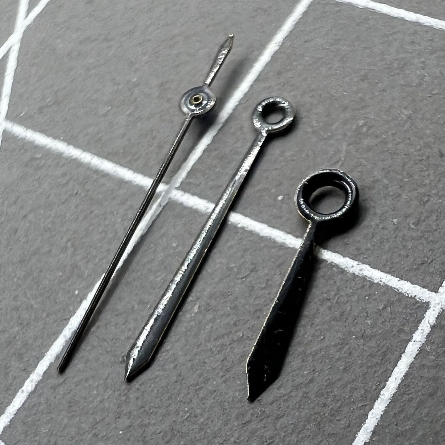 Black watch hands set for Miyota 2035 movement, sizes 14mm, 11mm, 8mm, model NO.1310