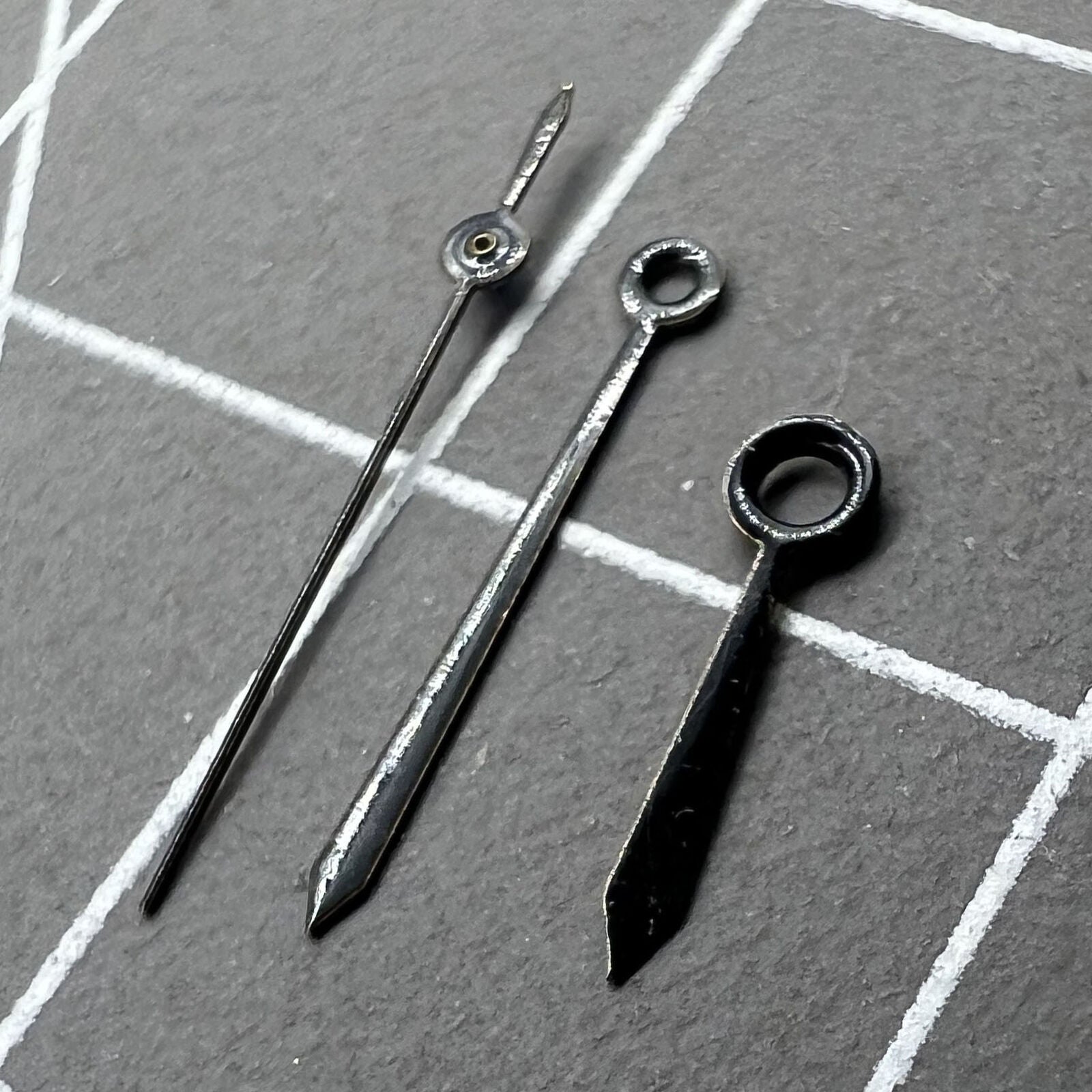 Black watch hands set for Miyota 2035 movement, sizes 14mm, 11mm, 8mm, model NO.1310