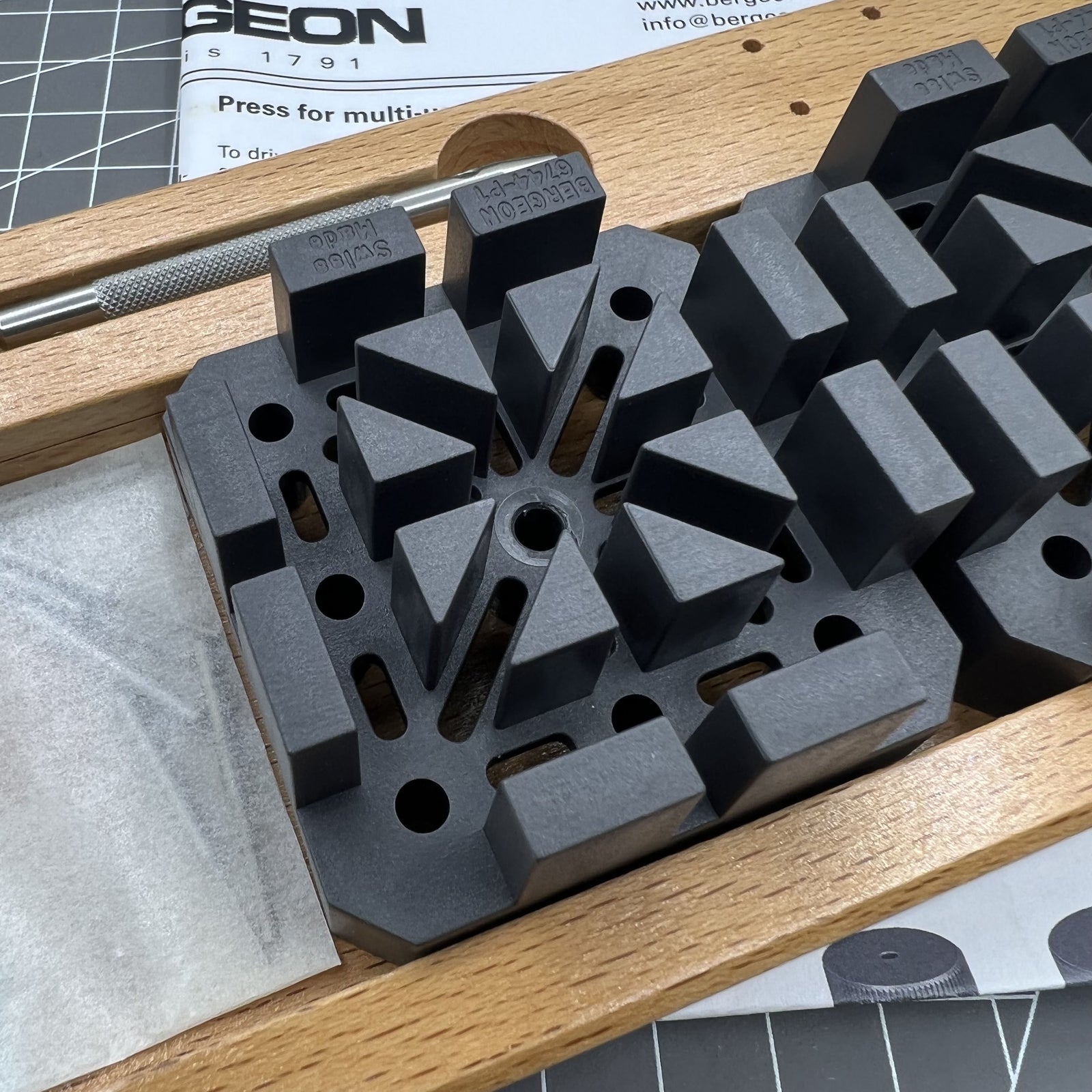Swiss Bergeon 6744-1 precision tool for removing watch band pins, ideal for strap adjustments.