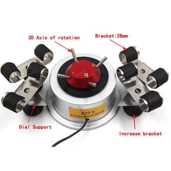 New 220V Traction Driven Watch Winder for 4 Watches Cyclotest Watch Test Machine