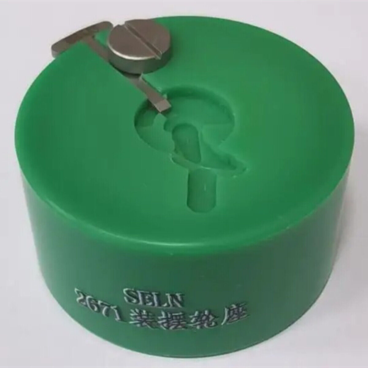 30mm green Balance Wheel Remover tool for ETA2671 watch movement maintenance.