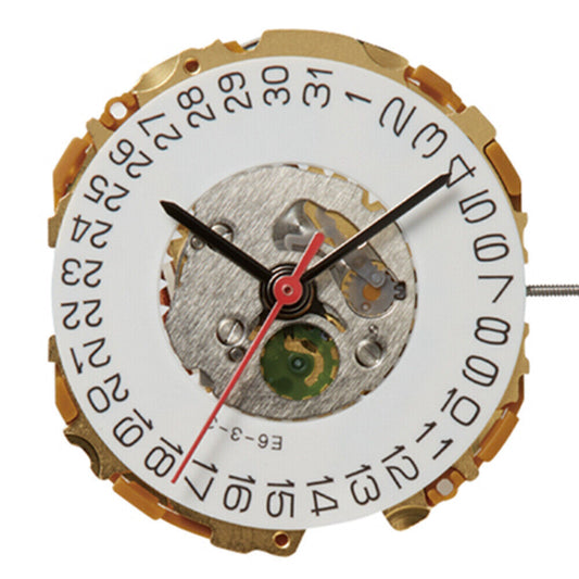 Miyota 9U13 Japan Quartz Movement Date At 3/6