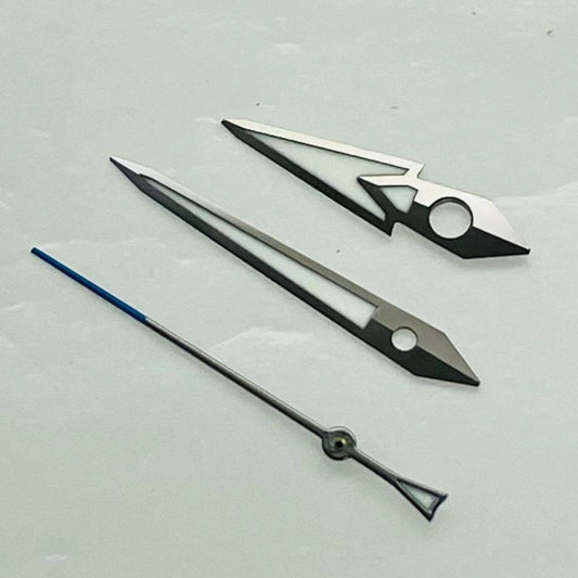 C3 luminous grey trim blue pointed second hand for NH36/35 watch movement, precise and stylish.