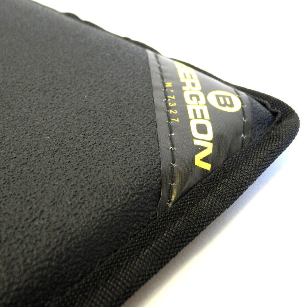 Bergeon 7327 black removable bench armrest designed for precise watchmaking support and comfort.