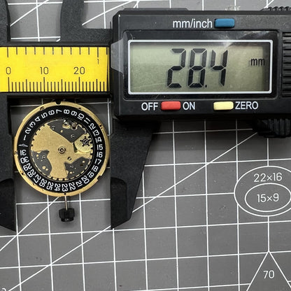 Longines E56.111 watch accessory with original ETA quartz movement and single calendar display.