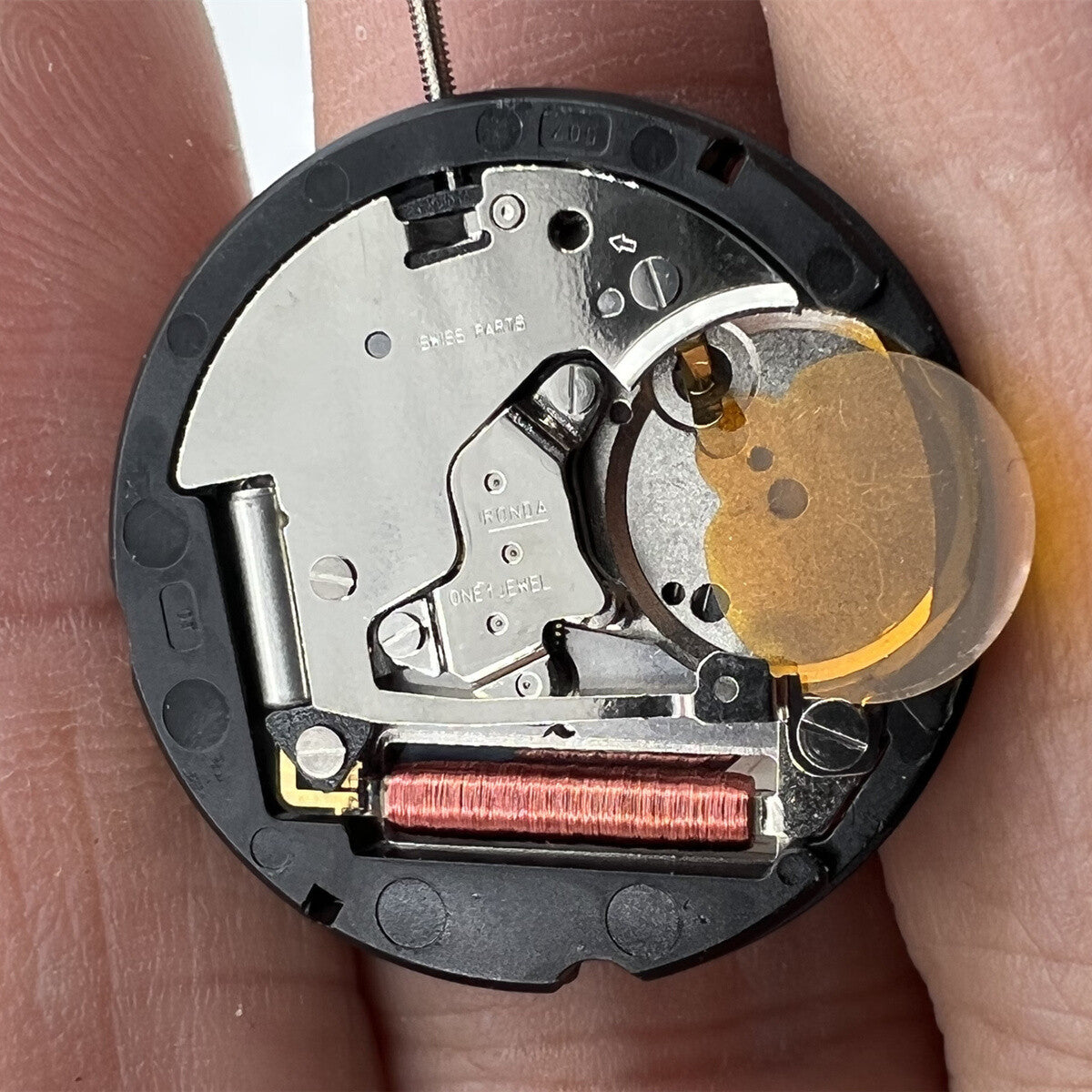 Mouvement de montre à quartz Ronda 507, pièce suisse, caractère anglais, pièce de réparation de montre