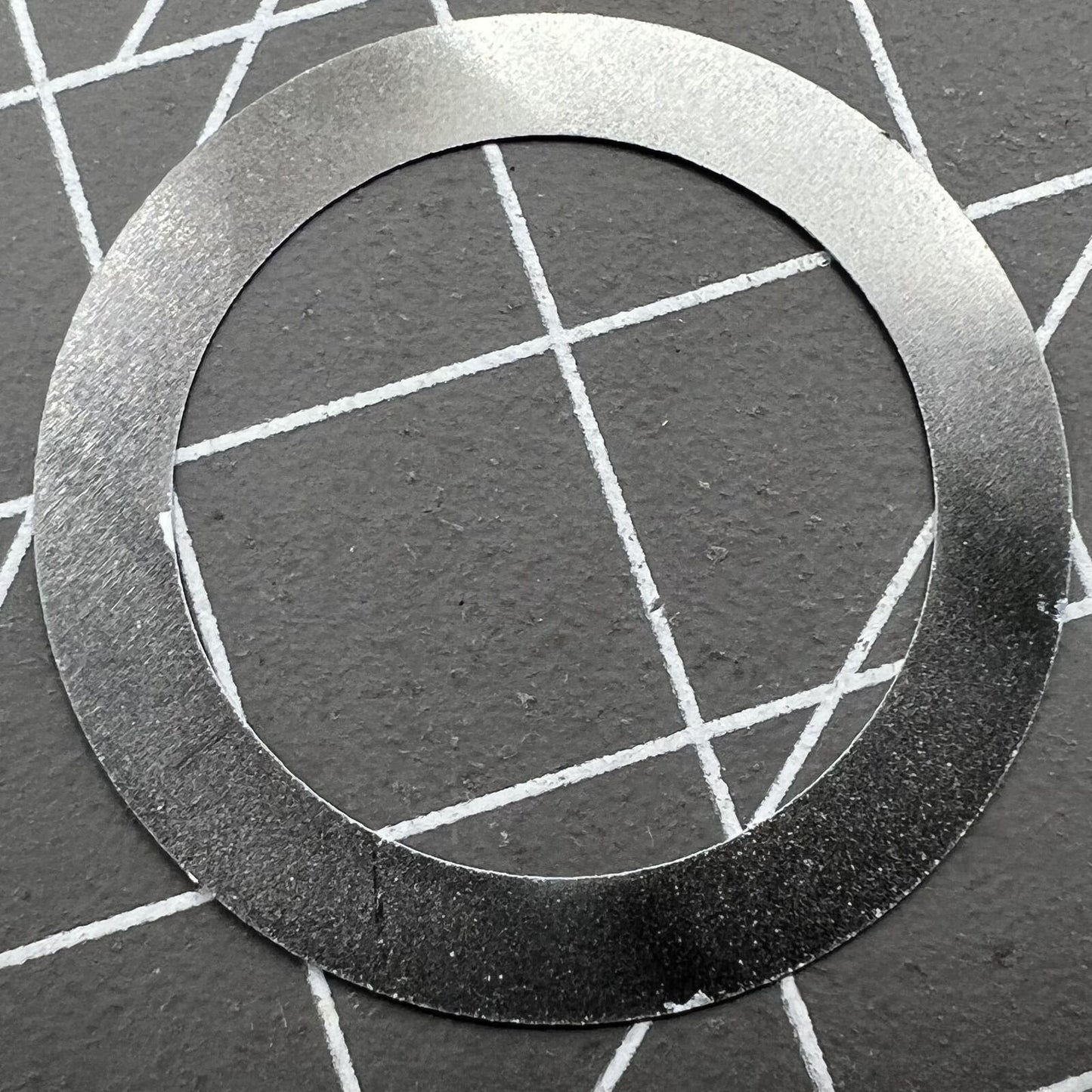 Light purple character date wheel for NH35/NH36 Seiko watch movement, precise replacement part.