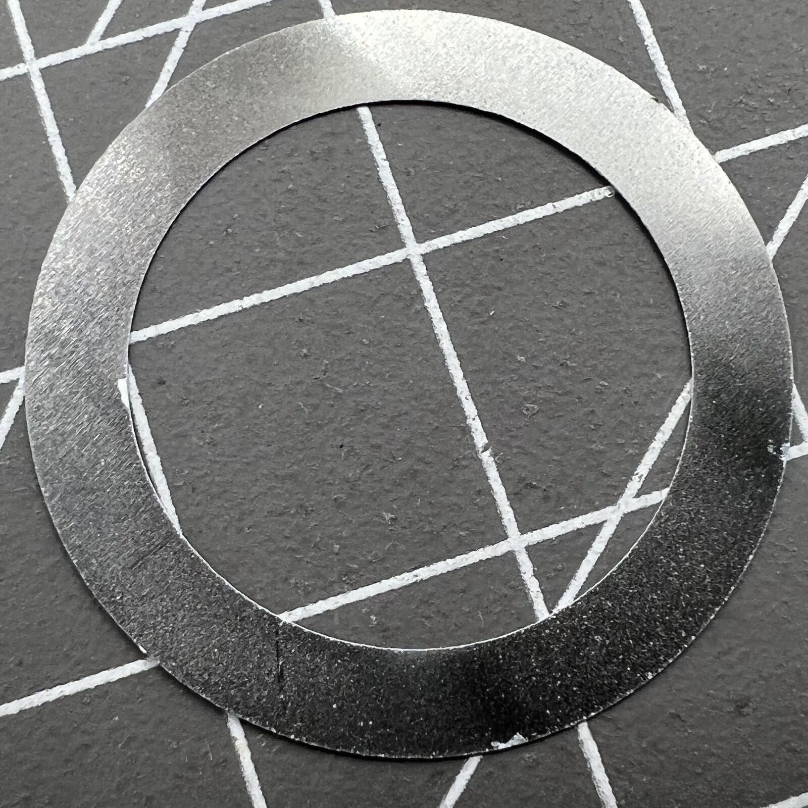 Light purple character date wheel for NH35/NH36 Seiko watch movement, precise replacement part.