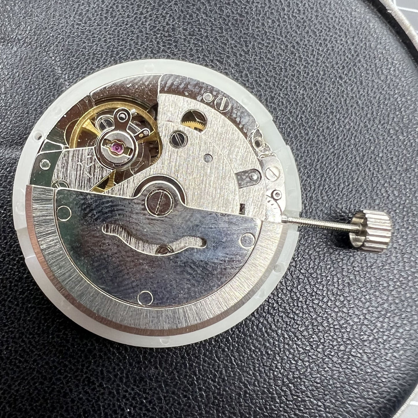 Tianjin Seagull T16 watch with golden dial, day-date display, automatic movement, elegant watch accessory.