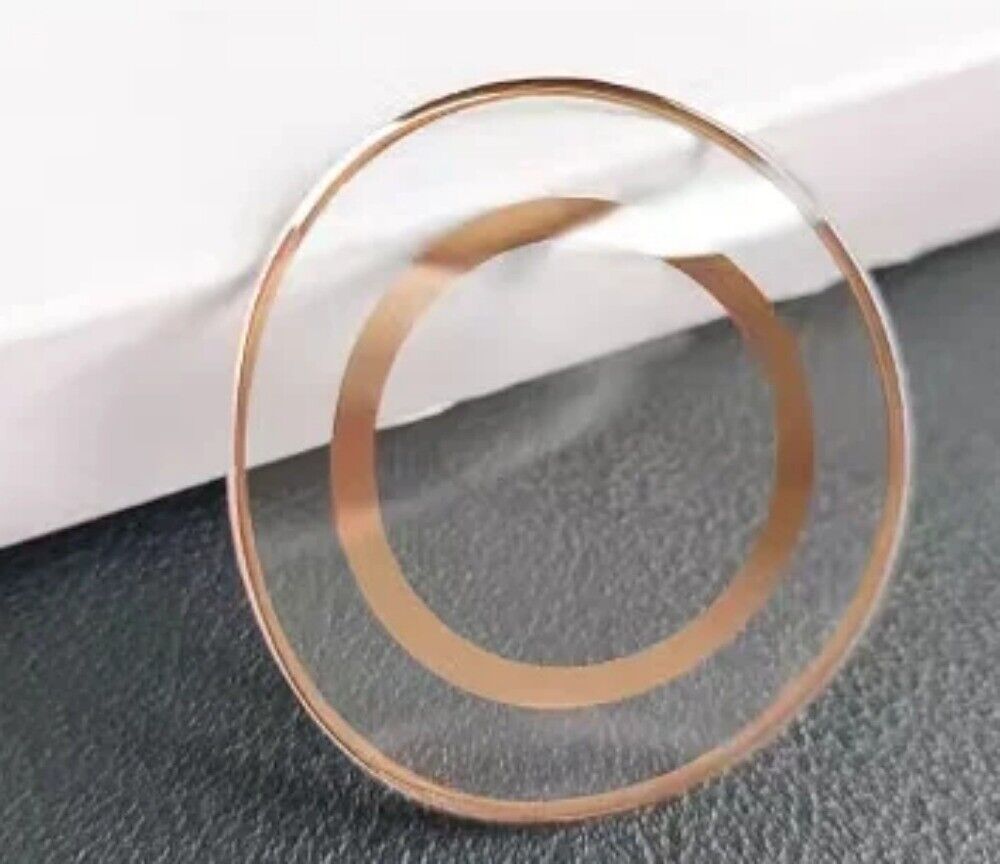 Colorful mineral crystal watch glass for SWA brand models 5519450 and 5519447, durable and vibrant.