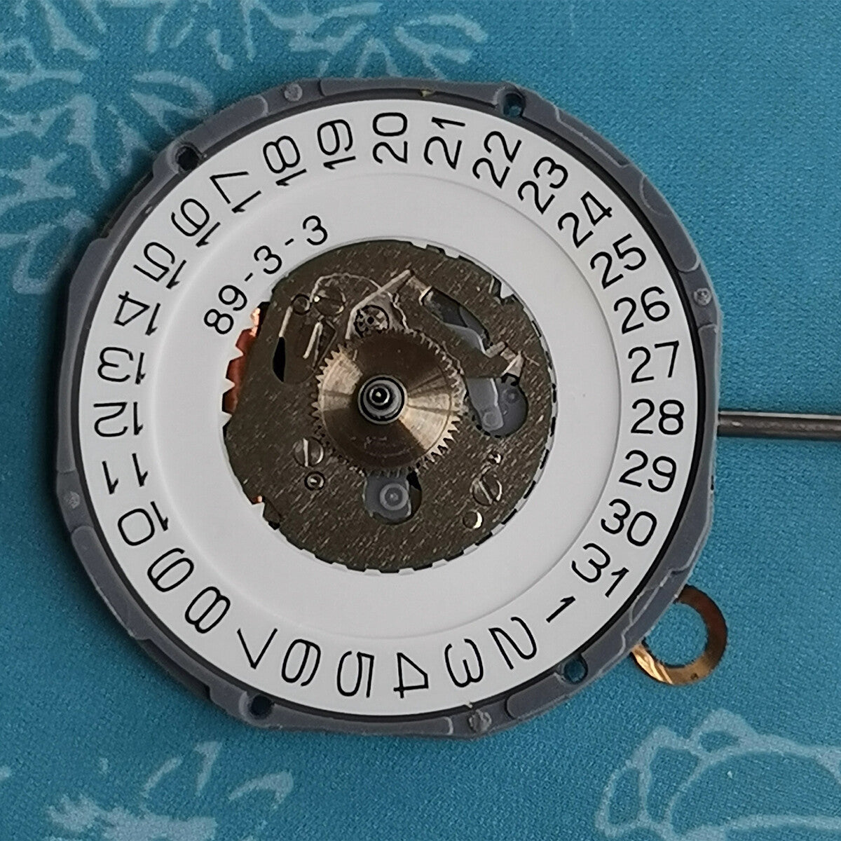 Japan Made Miyota 6M17 quartz watch movement for repair, featuring 3 hands and precise timekeeping.