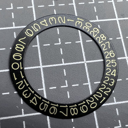2 PIECES Golden Character Black Background Date Disk Date Wheel for NH35 NH36