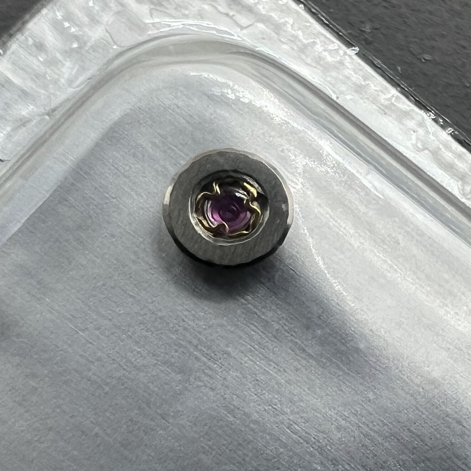 Balance wheel splint plate cap jewel shock absorber for ETA2836/2834/2824 movements, precision fit.