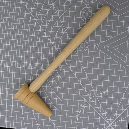 Bergeon 1447 Boxwood mallet hammer for precise watch bracelet pin replacement, Swiss made craftsmanship
