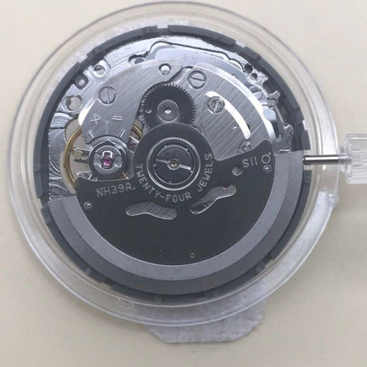 Japanisches Seiko NH39A Automatisches mechanisches Uhrwerk, 3 Zeiger, 24 Stunden, Uhrenteil 