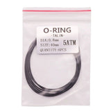 0.5/0.6/0.7/0.8mm 132pcs Rubber Silicone Watch Gasket O-Ring Back Case Assorted