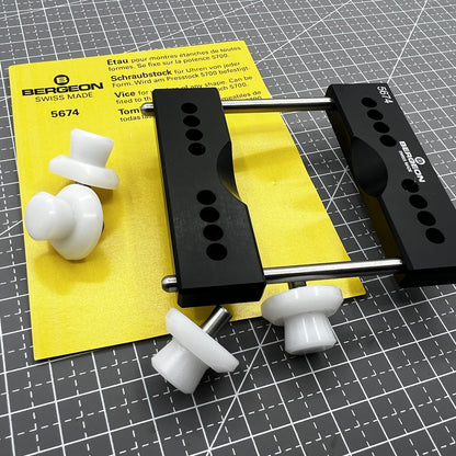 Bergeon Swiss 5674 Uhrengehäuse Halter Schraubstock Backen