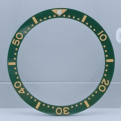 SUB 33.65x27.3mm flat ceramic watch bezel insert for women's watch, perfect for stylish customization.