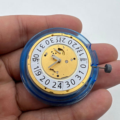 Ronda 8040N quartz watch movement with precise timekeeping for watch repairs and custom builds.